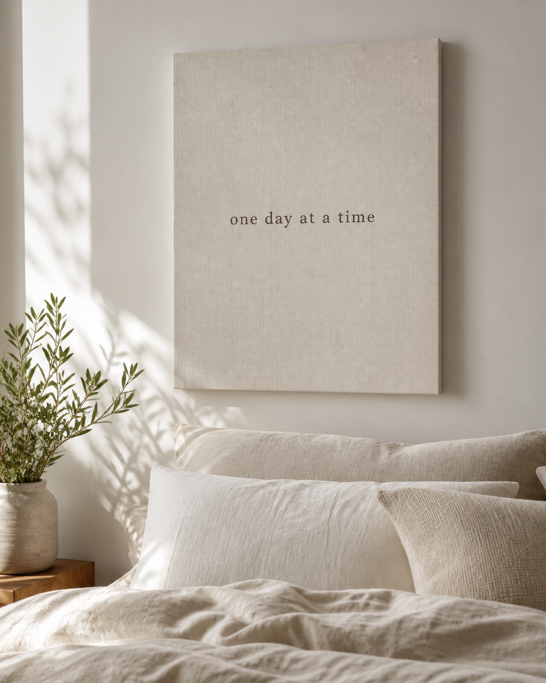 One Day at a Time — Linen Canvas
