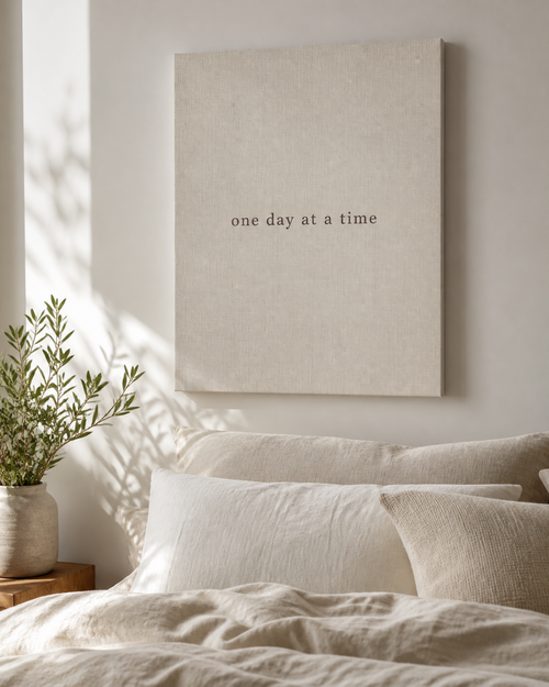 One Day at a Time — Linen Canvas